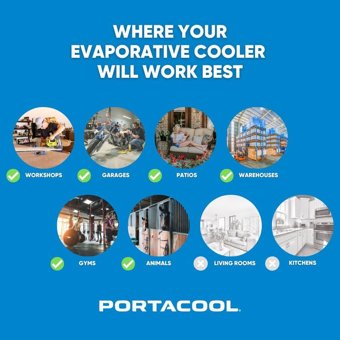 Portacool Jetstream 260 Portable Evaporative Cooler - PACJS2601A1 - PACJS2601A1  Mini Split Systems Direct