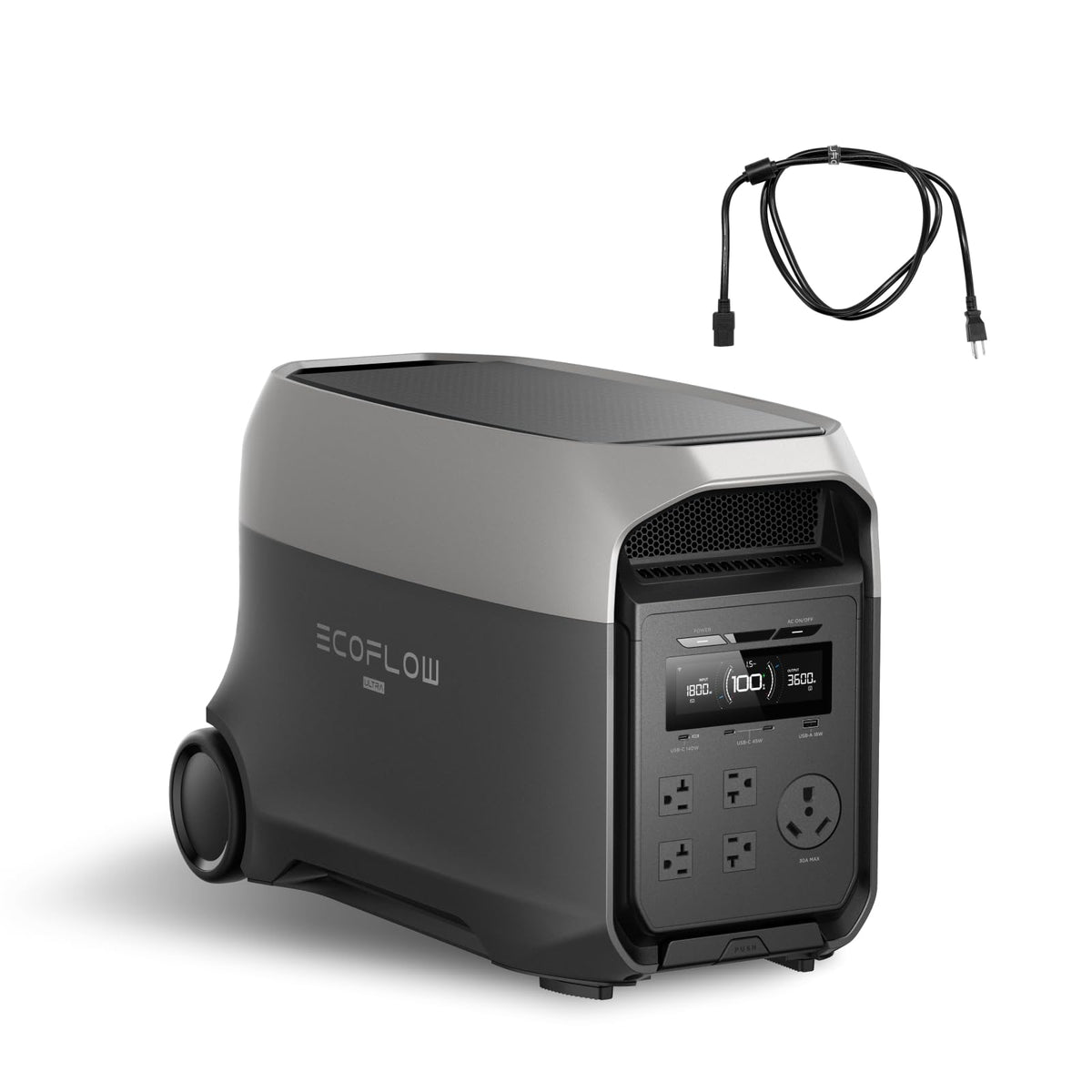 EF ECOFLOW DELTA 3 Ultra Portable Power Station, 3072Wh LiFePO4 Battery, 3600W (Surge 7200W) Output Home Power, Solar Generator for Home Use, Camping Accessories, Emergencies & RV Backup - B0G1BS3HGZ-B0FR8LQV82-B0FR8LBQJG-B0FR8LHP3K-B0FQVBFLHL  Mini Split Systems Direct
