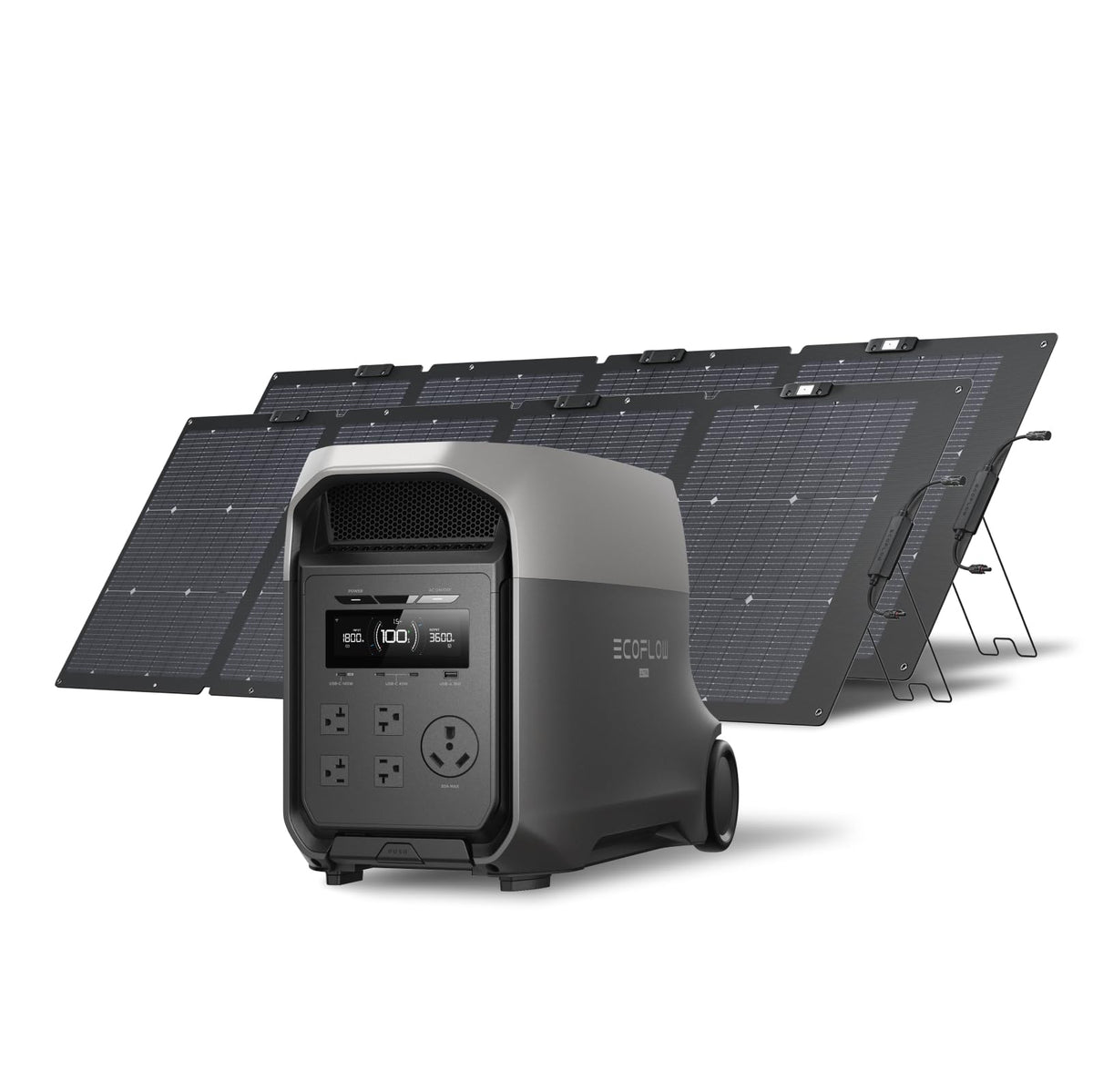 EF ECOFLOW DELTA 3 Ultra Portable Power Station, 3072Wh LiFePO4 Battery, 3600W (Surge 7200W) Output Home Power, Solar Generator for Home Use, Camping Accessories, Emergencies & RV Backup - B0G1BS3HGZ-B0FR8LQV82-B0FR8LBQJG-B0FR8LHP3K-B0FQVBFLHL  Mini Split Systems Direct
