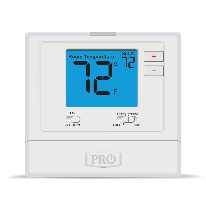 Pro1 IAQ T721 2 Heat / 1 Cool Non-Programmable Thermostat