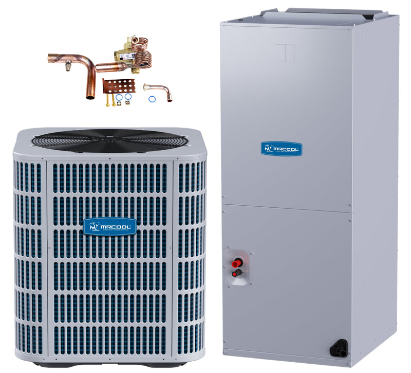 MRCOOL® ProDirect 4 Ton 15.2 SEER2 Central Heat Pump & Air Conditioning Split System with TXV - Multiposition (HHP15048FA / HAH060FEA / MHTXV6000)