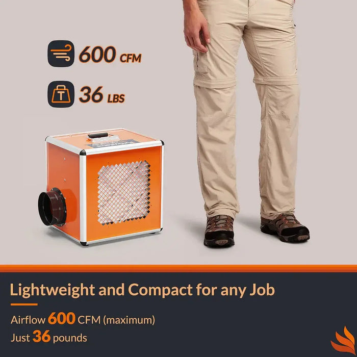 PuriSystems Air Scrubber with 5-stage Filtration System up to 600 CFM X0037QBEG9 - X0037QBEG9  Mini Split Systems Direct