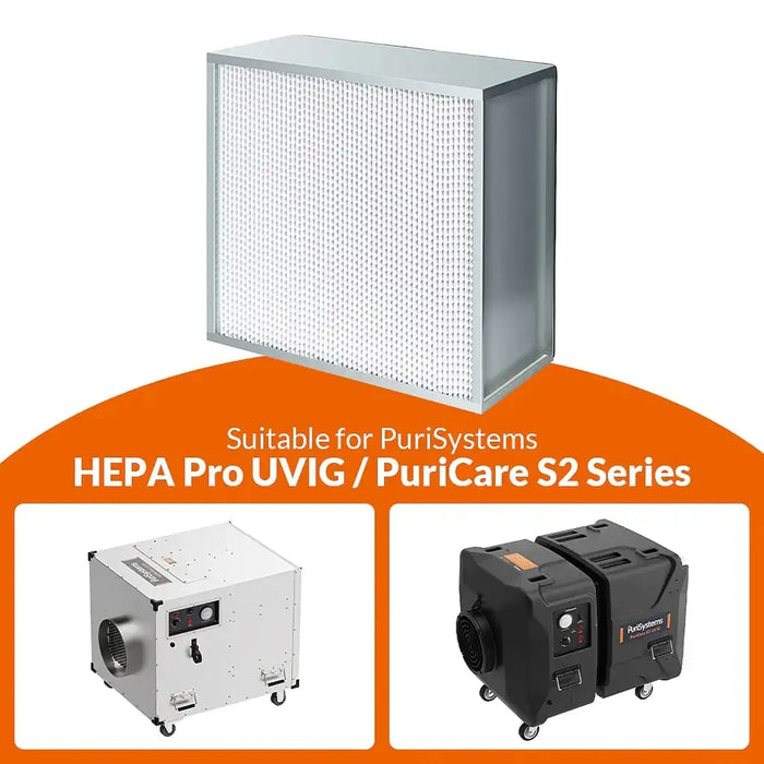Purisystems 1 Pack High Efficiency Clapboard Filter - HEPA Pro UVIG/PuriCare S2/S2 UV/S2 UVIG Air Scrubber - PURI1P-FILTER  Mini Split Systems Direct