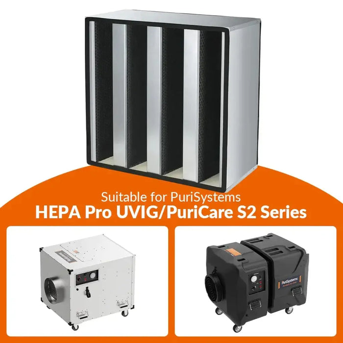 Purisystems Activated Carbon Filter set for Air Scrubber HEPA Pro UVIG/PuriCare S2/S2 UV/S2 UVIG (1-pack) - PURISYSTEMS-FILTER-UVIG  Mini Split Systems Direct