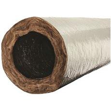 QUIETFLEX Insulated Flexible Duct Silver, 25 Ft Long -   Mini Split Systems Direct