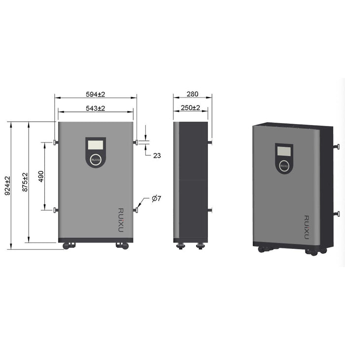 RUiXU Battery | Lithi2-16 | 51.2V314Ah | 16kWh LiFePO4 Battery Energy Storage - Lithi2-16  Mini Split Systems Direct