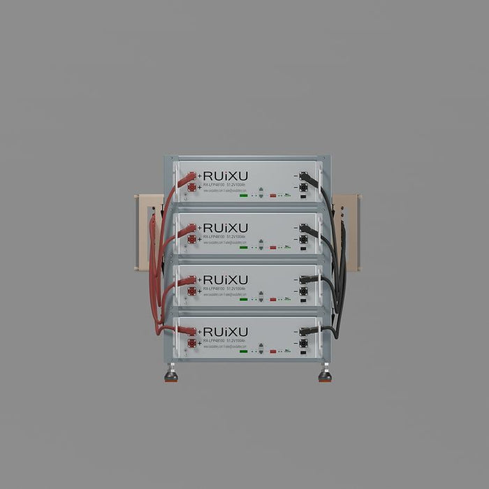 RUiXU Battery Optional Installation Method -Bracket Rack-Flexibility & Stackable - RX-LFP48100-15kWH-RX-LFP48100-20kWH-RX-LFP48100-25kWH-RX-LFP48100-30kWH-RX-LFP48100-35kWH  Mini Split Systems Direct