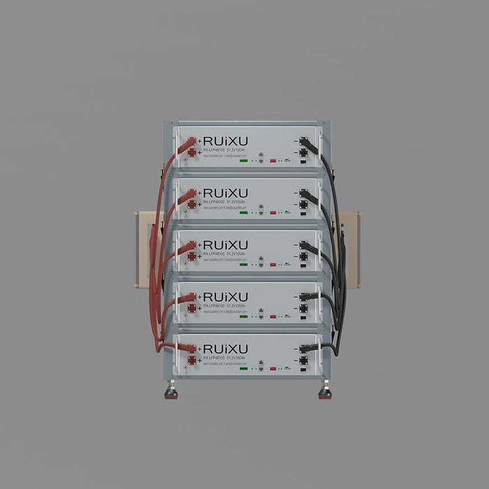 RUiXU Battery Optional Installation Method -Bracket Rack-Flexibility & Stackable - RX-LFP48100-15kWH-RX-LFP48100-20kWH-RX-LFP48100-25kWH-RX-LFP48100-30kWH-RX-LFP48100-35kWH  Mini Split Systems Direct