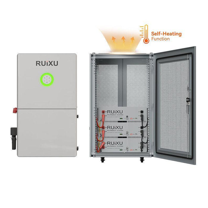 RUiXU Bundles | RX-LFP48100-H (Self-Heating ) + RX-12K Inverter - PKG115BK-H-PKG120BK-H-PKG125BK-H-PKG130BK-H-PKG150BK-H  Mini Split Systems Direct
