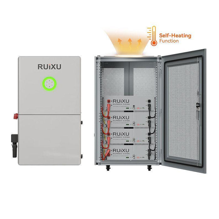 RUiXU Bundles | RX-LFP48100-H (Self-Heating ) + RX-12K Inverter - PKG115BK-H-PKG120BK-H-PKG125BK-H-PKG130BK-H-PKG150BK-H  Mini Split Systems Direct