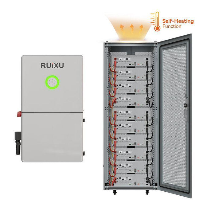 RUiXU Bundles | RX-LFP48100-H (Self-Heating ) + RX-12K Inverter - PKG115BK-H-PKG120BK-H-PKG125BK-H-PKG130BK-H-PKG150BK-H  Mini Split Systems Direct