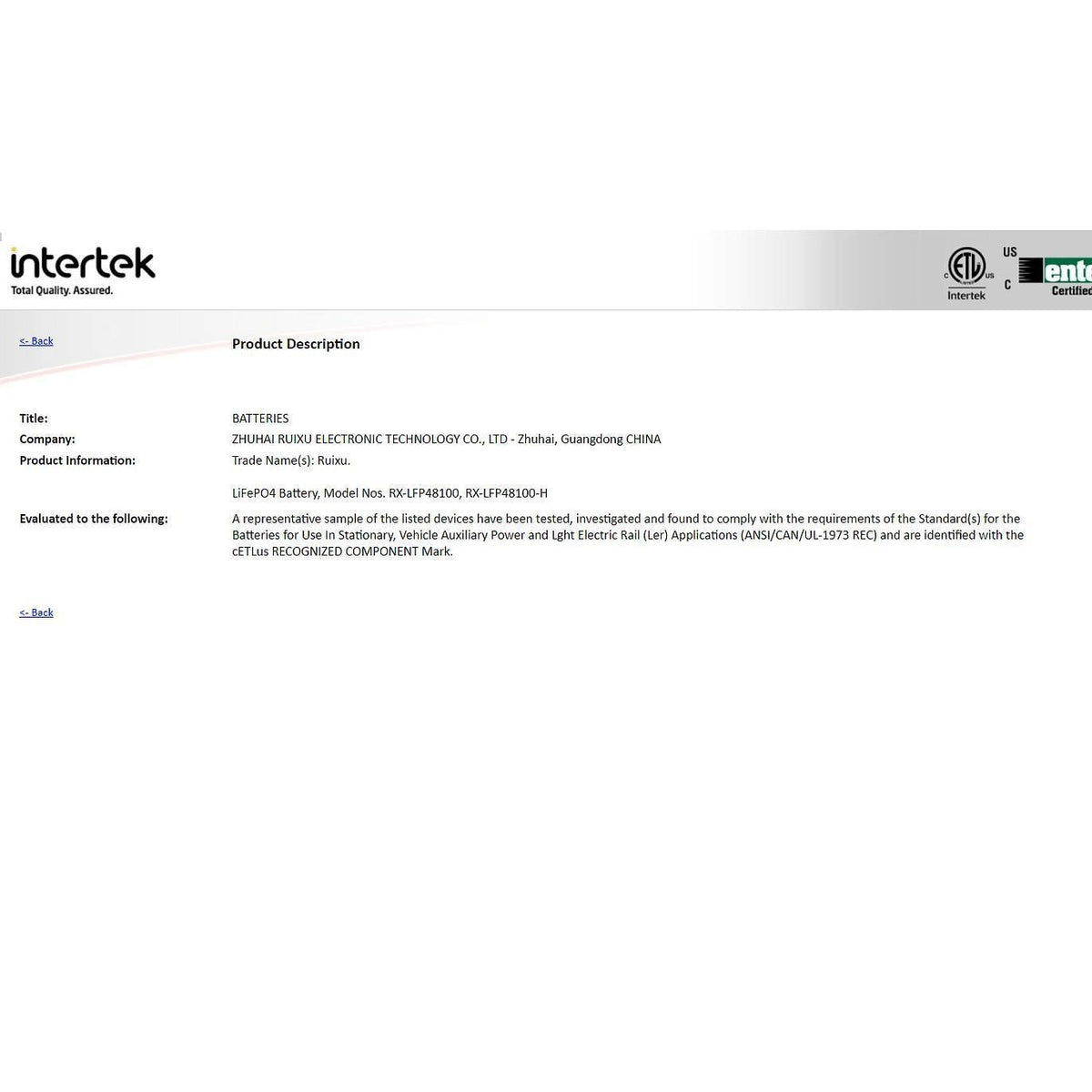 RUiXU RX-LFP48100-H | 19" Rack Mounted 3U Module | UL1973 Certified | Self-heating - RX-LFP48100-H  Mini Split Systems Direct