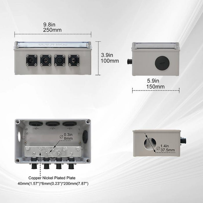 RUiXU RX9MP Busbar for Lithi2-16  | 800A - RX9MP-Orange-RX9MP-Black  Mini Split Systems Direct