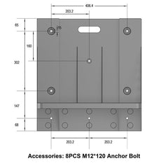 RX-WMB | Wall Mounted Bracket For Lithi2-16 - RX-WMB  Mini Split Systems Direct