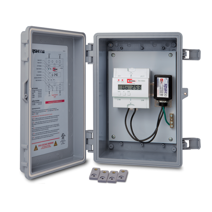 RectorSeal 96421 RSH-50 VRM KIT: 120/240V Surge Protector & Voltage Range Monitor, NEMA 3R Enclosure - 96421  Mini Split Systems Direct