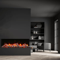 Remii BAY SLIM 3 Sided Smart Electric Fireplace - 30-BAY-SLIM-40-BAY-SLIM-50-BAY-SLIM-60-BAY-SLIM-72-BAY-SLIM  Mini Split Systems Direct