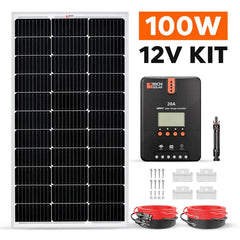 Rich Solar 100 Watt Solar Kit - RS-K1002  Mini Split Systems Direct