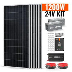 Rich Solar 1200 Watt 24V Complete Solar Kit - RS-CK1200  Mini Split Systems Direct