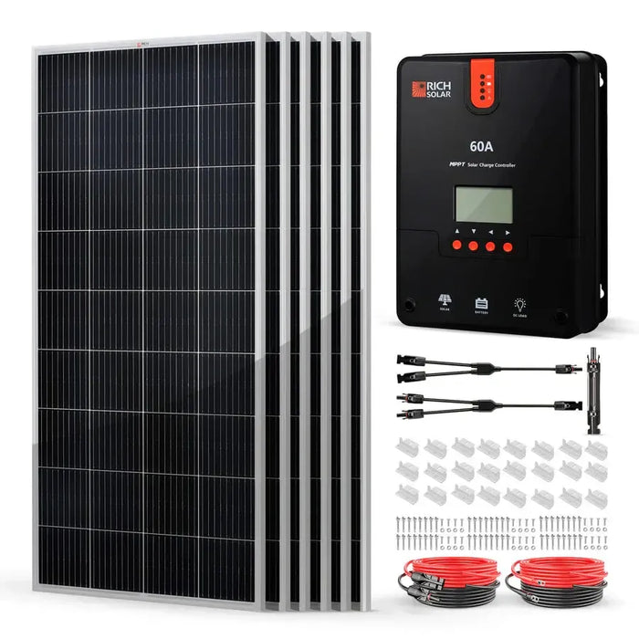 Rich Solar 1200 Watt Solar Kit - RS-K12004-RS-K12004X  Mini Split Systems Direct