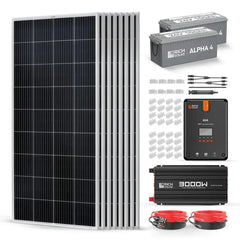 Rich Solar 1600 Watt 24V Complete Solar Kit - RS-CK1600  Mini Split Systems Direct