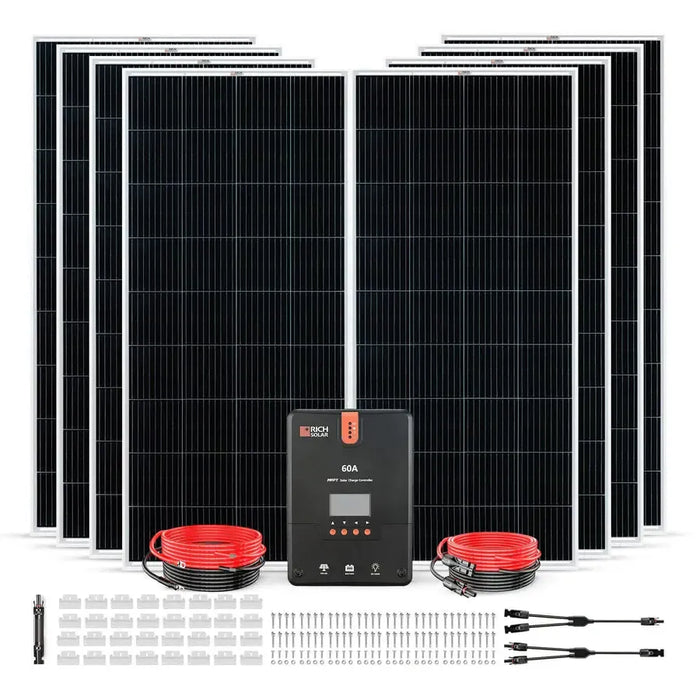 Rich Solar 1600 Watt Solar Kit - RS-K1660-RS-K1660X  Mini Split Systems Direct