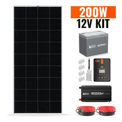 Rich Solar 200 Watt Complete Solar Kit - RS-CK200  Mini Split Systems Direct