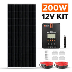 Rich Solar 200 Watt Solar Kit - RS-K2002-RS-K2002X  Mini Split Systems Direct