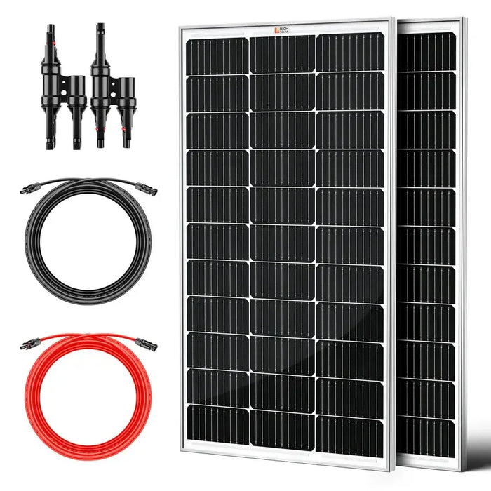 Rich Solar 200 Watt Solar Kit for Solar Generators Portable Power Stations - RS-K200G  Mini Split Systems Direct