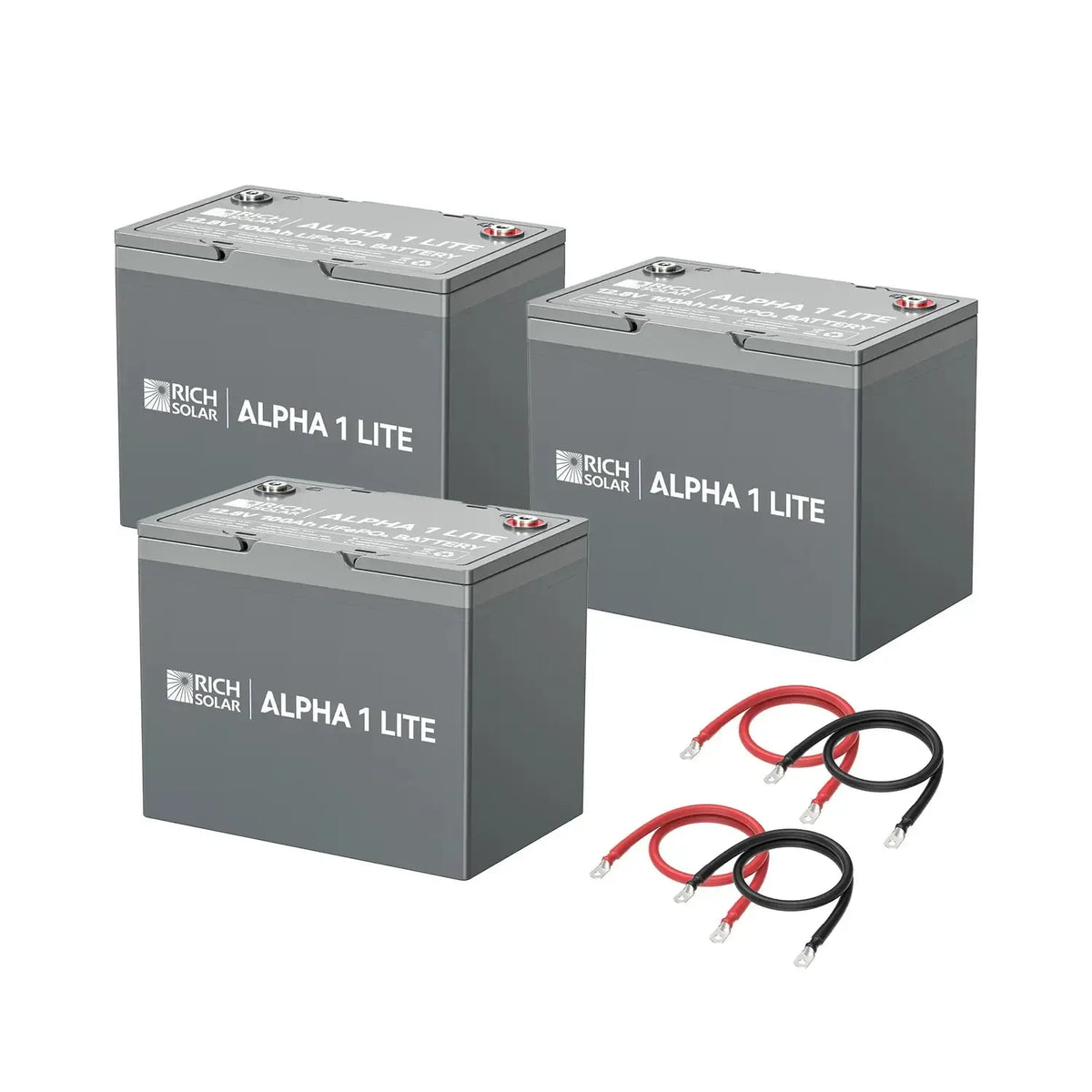 Rich Solar 300Ah LiFePO4 Battery Kit - Power Your Off-Grid Life! - RS-B12100x3  Mini Split Systems Direct