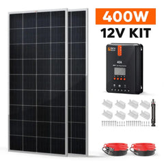 Rich Solar 400 Watt Solar Kit - RS-K400D-RS-K400DX  Mini Split Systems Direct