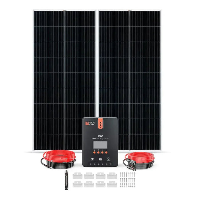 Rich Solar 400 Watt Solar Kit - RS-K400D-RS-K400DX  Mini Split Systems Direct