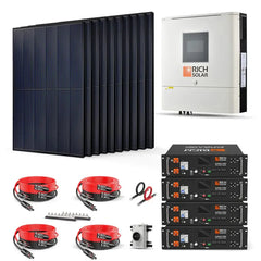 Rich Solar 4000W 48VDC-120VAC Solar Kit - RS-CBK4000  Mini Split Systems Direct