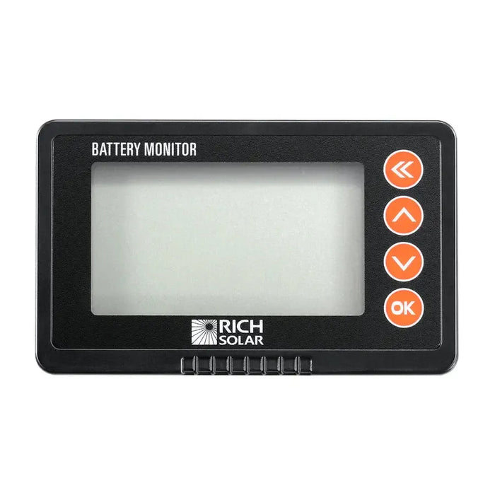 Rich Solar 500 Amp Battery Monitor with Shunt | 8~120V 500A Battery Monitor with Shunt | Accurate Battery Status Monitor | Easy to Use - RS-BM500  Mini Split Systems Direct