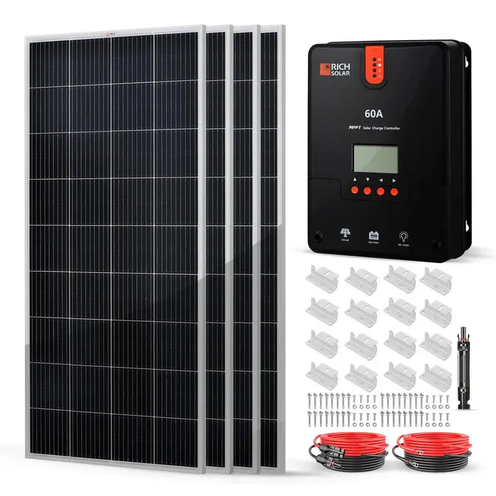 Rich Solar 800 Watt Solar Kit - RS-K8004-RS-K8004X  Mini Split Systems Direct