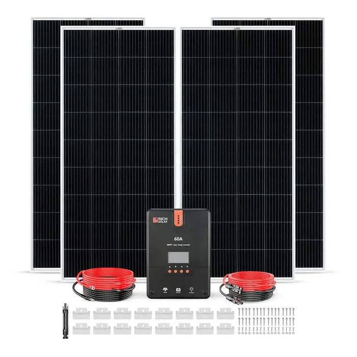 Rich Solar 800 Watt Solar Kit - RS-K8004-RS-K8004X  Mini Split Systems Direct