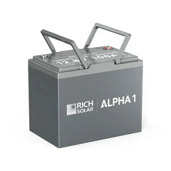 Rich Solar ALPHA 1: 12V 100Ah Lithium Battery for Off-Grid Power - RS-B121S  Mini Split Systems Direct