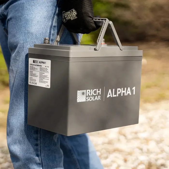 Rich Solar ALPHA 1: 12V 100Ah Lithium Battery for Off-Grid Power - RS-B121S  Mini Split Systems Direct