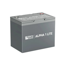 Rich Solar ALPHA 1 LITE | 12V 100Ah LiFePO4 Battery | Lightweight 12V Lithium Battery for RVs, Trailers, Vans, Boats, Off-Grid | 4,000 Lifetime Cycles | Best Value