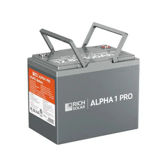 Rich Solar ALPHA 1 PRO | 12V 100Ah LiFePO4 Battery | Premium 12V Lithium Battery for Off-Grid, RVs, Boats | 7,000 Lifetime Cycles | 10 Year Warranty | UL1973 Certified