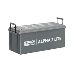 Rich Solar ALPHA 2 LITE | 12V 200Ah LiFePO4 Battery | Best 12V Deep Cycle Lithium Battery for RVs, Trailers, Vans, Boats, Off-Grid | 4,000 Lifetime Cycles | Best Value - RS-B12200  Mini Split Systems Direct