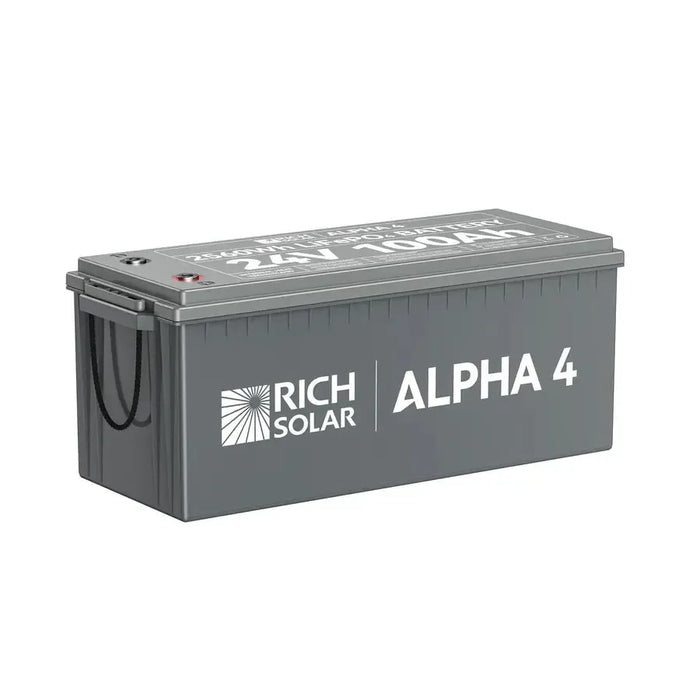 Rich Solar ALPHA 4 | 24V 100Ah LiFePO4 Battery for RVs & Off-Grid - RS-B241S  Mini Split Systems Direct