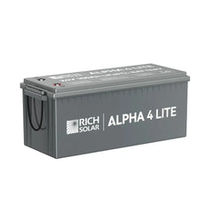 Rich Solar ALPHA 4 LITE | 24V 100Ah LiFePO4 Battery | Fast-Charging 24V Lithium Battery for RVs, Trailers, Vans, Boats, Off-Grid, Backup | 4,000 Lifetime Cycles | Best Value