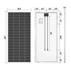 Rich Solar MEGA 200 MAX - Premium 200W 24V Off-Grid Solar Panel - RS-M200D  Mini Split Systems Direct