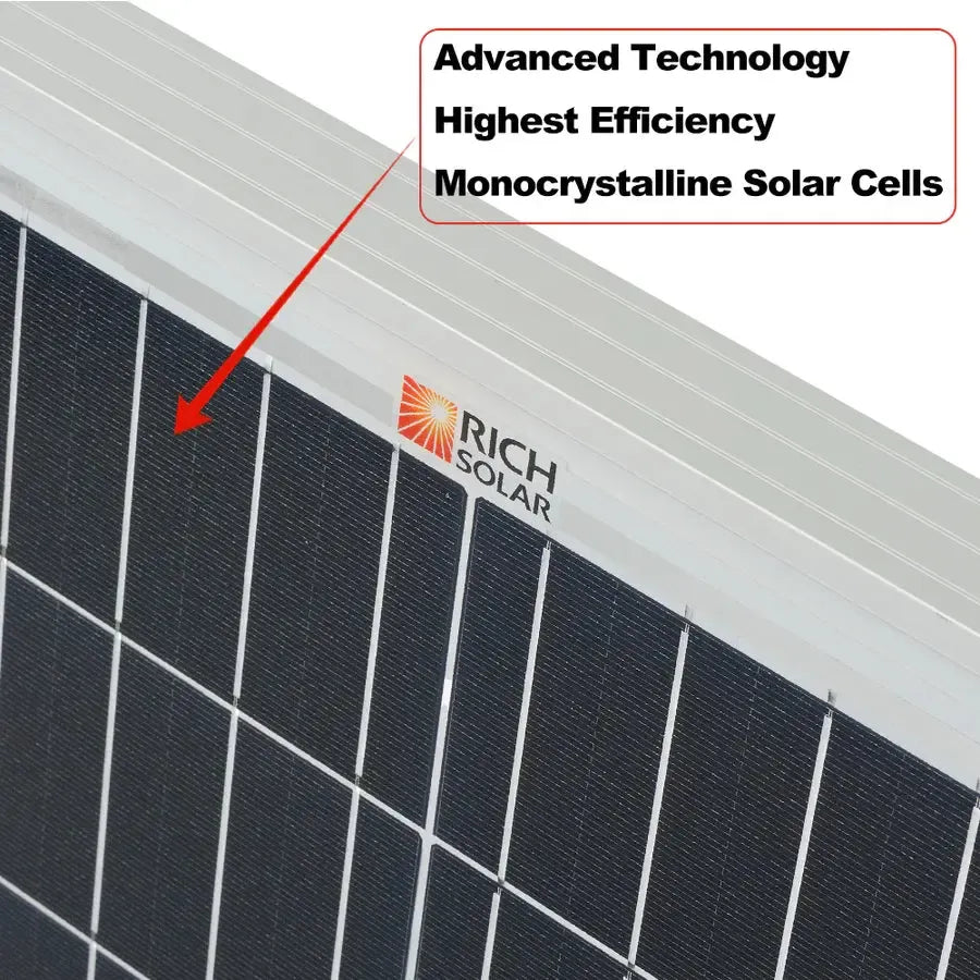 Rich Solar MEGA 200 MAX - Premium 200W 24V Off-Grid Solar Panel - RS-M200D  Mini Split Systems Direct