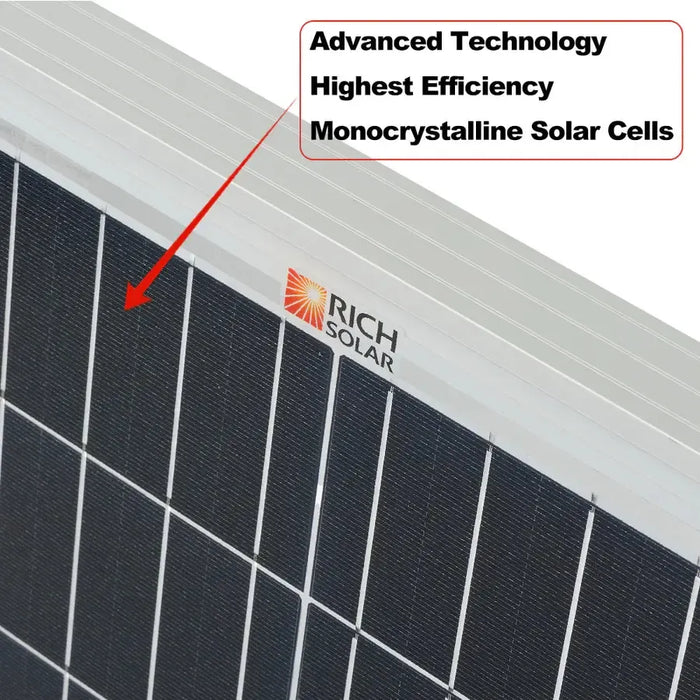 Rich Solar MEGA 200 MAX - Premium 200W 24V Off-Grid Solar Panel - RS-M200D  Mini Split Systems Direct