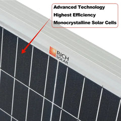 Rich Solar MEGA 200 MAX - Premium 200W 24V Off-Grid Solar Panel - RS-M200D  Mini Split Systems Direct