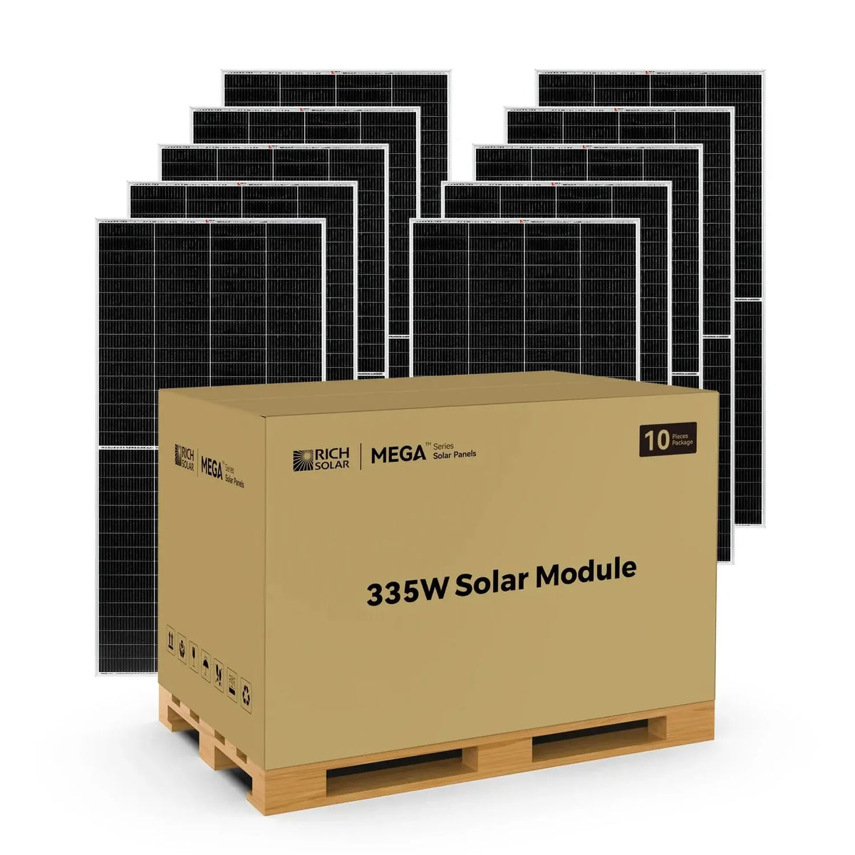 Rich Solar MEGA 335 Watt Panel | Premium Grid-Tie & Off-Grid Options - RS-M335-8-RS-M335-10-RS-M335-12  Mini Split Systems Direct