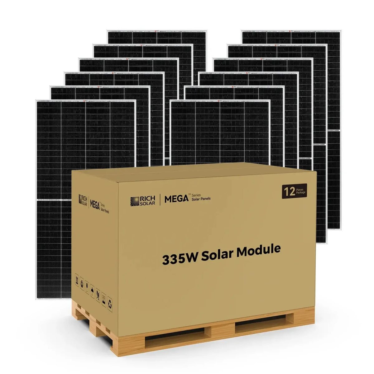 Rich Solar MEGA 335 Watt Panel | Premium Grid-Tie & Off-Grid Options - RS-M335-8-RS-M335-10-RS-M335-12  Mini Split Systems Direct