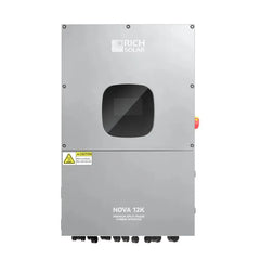 Rich Solar NOVA 12K | 12000 Watt 48V Split Phase Hybrid Inverter | 12000W PV Input, 10000W Continuous Output 120/240V | Premium 12000W 48V Hybrid Inverter for Cabins, ADUs, Tiny Homes, Residential, Agriculture, Off-Grid, On-Grid | UL Certified
