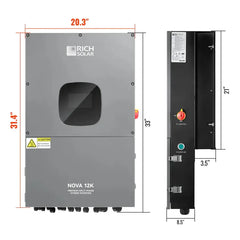 Rich Solar NOVA 12K Hybrid Inverter | 12000W Power for Off-Grid Homes - RS-H12K  Mini Split Systems Direct